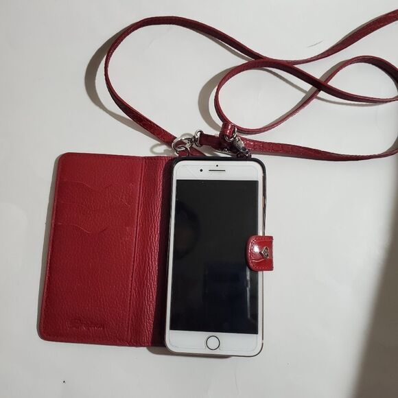 Brighton leather print cellphone holder crossbody - Picture 6 of 8